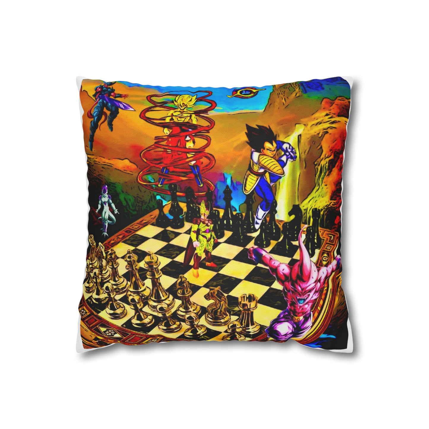 Monkey Warriors Chess Pillow